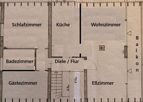 Foto - 3 Zimmer Etagenwohnung zur Miete in Marpingen