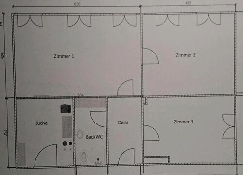 Foto - Sanierte 3-Zimmer Wohnung Altstadt Warendorf