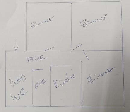 Foto - 3-Zimmer Wohnung in Regensburg, 61qm,neu renoviert, WG-ok