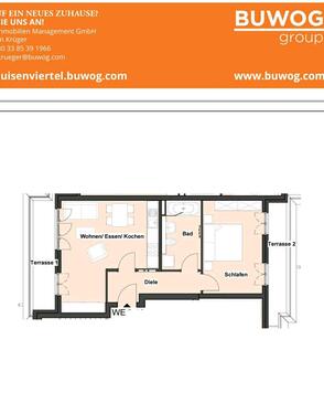 Foto - Nachmieter 2-Raumwohnung mit 2 Terrassen