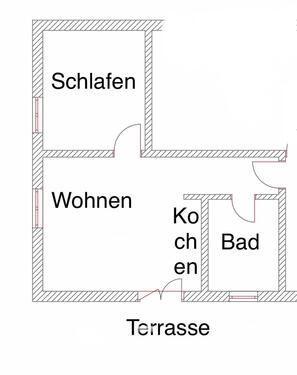 Foto - Single-Wohnung Nieste: 2ZKB, Dusche&Badewanne, Terrasse