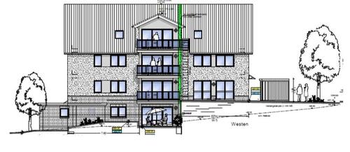 Foto - Neubauwohnung 1.OG - 62,3 m2 mit Balkon in Mettingen ab Juni 2026