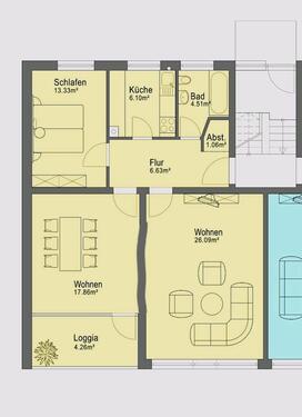 Foto - 80m² Wohnung in Burg auf Fehmarn zu vermieten.