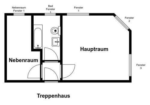 Foto - 1.5 Zimmer Dachgeschoßwohnung zur Miete in Hamburg