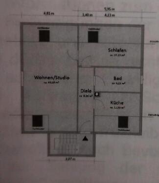 Foto - 1 Zimmer zu vermieten - 650,00&nbsp;EUR Kaltmiete, ca.&nbsp; 17,00&nbsp;m&sup2;