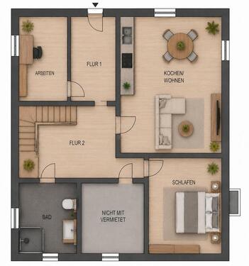 Foto - Charmante 2,5-Zimmer-Einliegerwohnung mit separatem Eingang