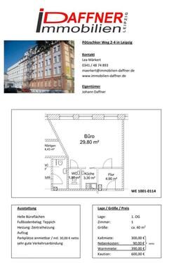Foto - Büro mit Einbauküche - 390,00 EUR Kaltmiete,