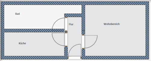 Foto - 1 Zimmer Etagenwohnung zur Miete in Mittweida