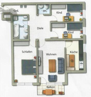 Foto - 4 Zimmer Etagenwohnung in Deggendorf