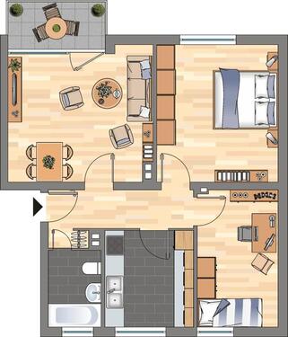 Foto - 3 Zimmer Erdgeschoßwohnung zur Miete in Grünstadt