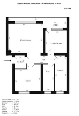 Foto - Moderne 3 Zimmer-Wohnung in Norderstedt
