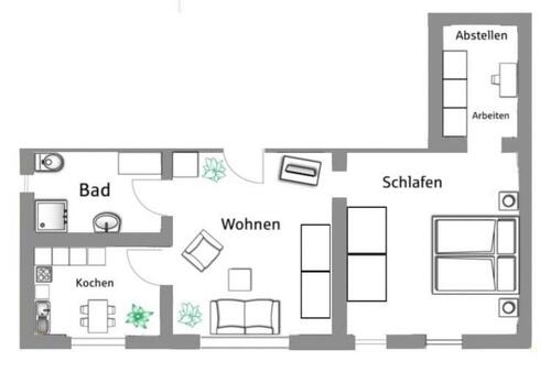 Foto - Gemütliche 2-Zimmer-Souterrainwohnung mit Stellplatz