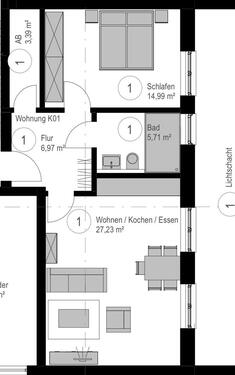 Foto - Etagenwohnung zur Miete in Münster