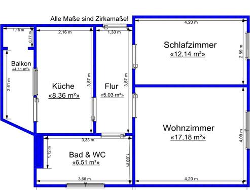 Foto - 2 Zimmer Etagenwohnung zur Miete in Gera