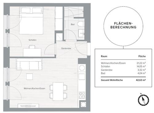 Foto - Schöne 2-Zi.-Whg. nah Isar Bestlage in München mit Einbauküche
