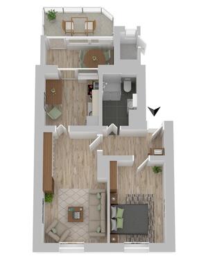 Foto - 2 Zimmer Etagenwohnung zur Miete in Zeitz