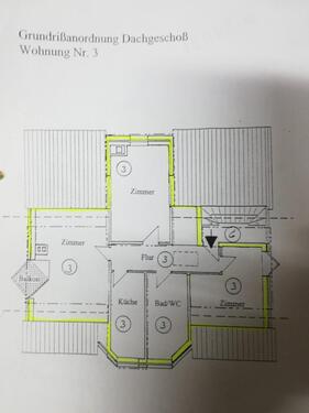 Foto - 3 Zimmer Etagenwohnung zur Miete in Bergheim