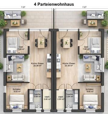 Foto - Etagenwohnung in Solms zur Miete