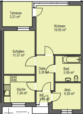 Foto - 2 Zimmer Etagenwohnung zur Miete in Werlte