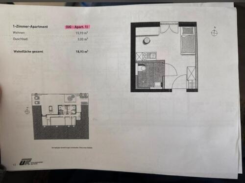 Foto - Wohnung Augsburg, Göggingen - 466,00&nbsp;EUR Kaltmiete, ca.&nbsp; 18,90&nbsp;m&sup2;