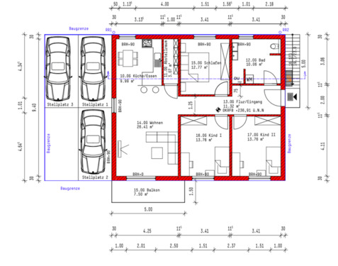 Foto - 4,5 Zimmer Wohnung in Lahr - 1.100,00 EUR Kaltmiete,