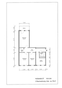 Foto - 3 Zimmer Erdgeschoßwohnung in Gera