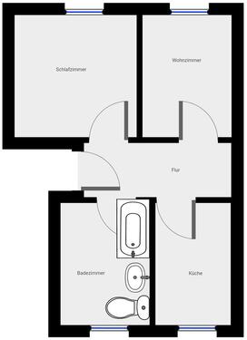 Foto - Etagenwohnung in Boizenburg/Elbe zur Miete