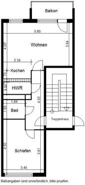 Foto - 2 Zimmer Etagenwohnung zur Miete in Nordhausen
