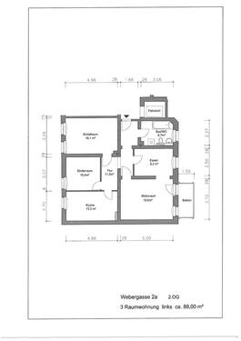 Foto - 3 Zimmer Etagenwohnung in Gera