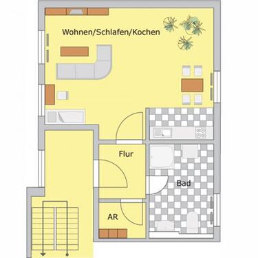 Foto - 1 Zimmer Etagenwohnung in Güstrow