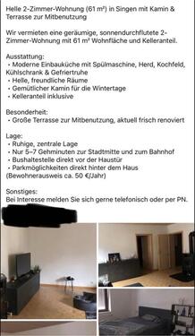 Foto - Etagenwohnung in Singen (Hohentwiel)