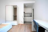 Foto - Zentral gelegenes 1-Zimmer-Studio mit Einbauküche und moderner Teilmöblierung