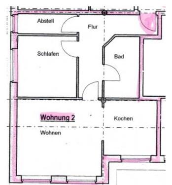 Foto - 2,5 Zimmerwohnung zu vermieten - 495,00 EUR Kaltmiete, ca.  75,00 m²