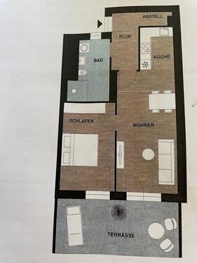 Foto - 2 Zimmer Terrassenwohnung zur Miete in Traunstein