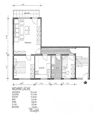 Foto - 3 Zimmer Wohnung Weiterstadt Braunshardt