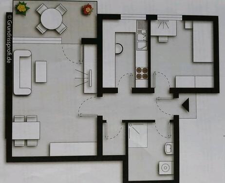 Foto - 2 Zimmer Wohnung mit Westbalkon