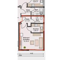 1 Zimmer Apartment Wohnung - 570,00&nbsp;EUR Kaltmiete, ca.&nbsp; 25,00&nbsp;m&sup2; in Jülich (PLZ: 52428)