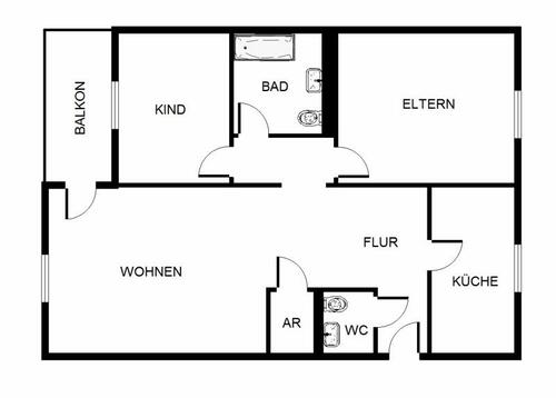 Foto - 3 Zimmer Erdgeschoßwohnung in Gelsenkirchen