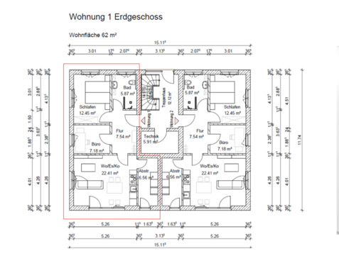Foto - Erdgeschoßwohnung in Martfeld zur Miete