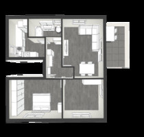 Gepflegte 3 Zimmer Wohnung möbiliert mit 10m²Balkon - Heilbronn Frankenbach