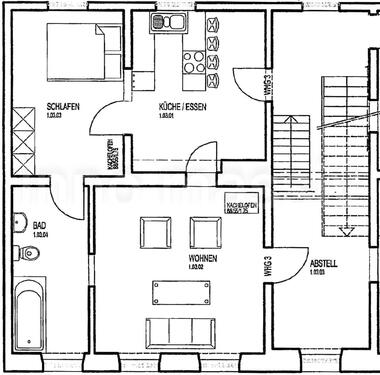 Foto - 3 Zimmer Etagenwohnung in Malchow