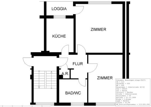 Foto - 2.5 Zimmer Etagenwohnung zur Miete in Herne
