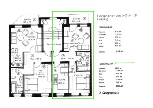 Foto - 2 Zimmer Etagenwohnung in Leipzig