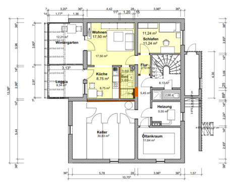 Foto - Frisch sanierte 60m² Souterrain-Wohnung mit Wintergarten