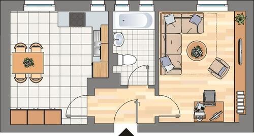 Foto - 1 Zimmer Etagenwohnung zur Miete in Herne
