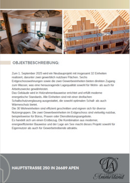 Foto - Zentralle Neubau 4-Zimmer Wohnung am See in Apen