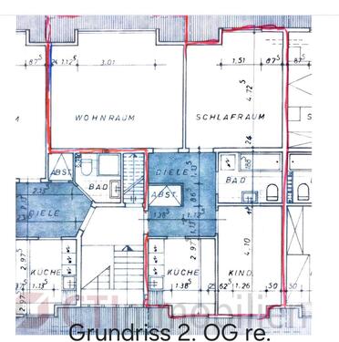 Foto - 3.5 Zimmer Dachgeschoßwohnung zur Miete in Oberhausen