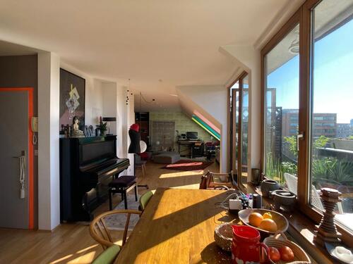 Foto - Helle 3-Zi 90m² DG-Whg Terrasse Blick Tiergarten provisionsfrei