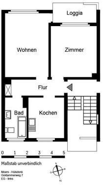 Foto - 2.5 Zimmer Erdgeschoßwohnung zur Miete in Moers