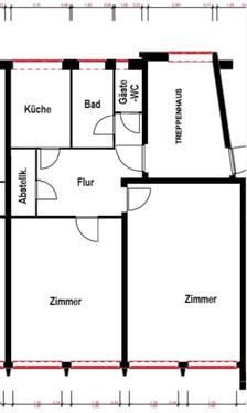 Foto - Attraktive WG-geeignete 2-Zimmer-Wohnung mit Garage